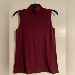 Deep red knitted undershirt